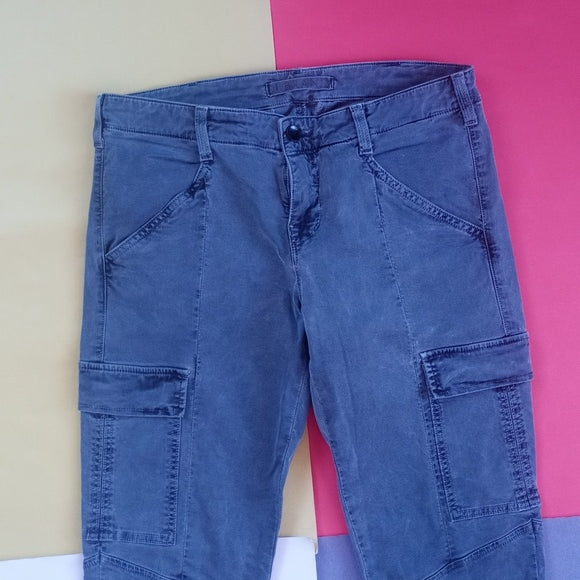 J BRAND Houlihan Cargo Pockets Denim Jeans Vin Navy Cut # 6461