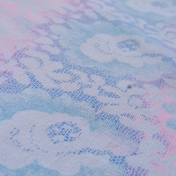VINTAGE 90s Floral Print Tie-Up T-Shirt