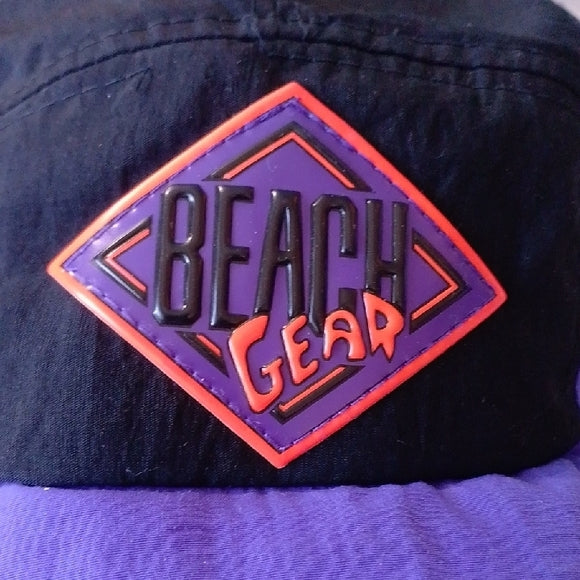 Vintage 90s Purple and Black Beach Gear Cap UNISEX