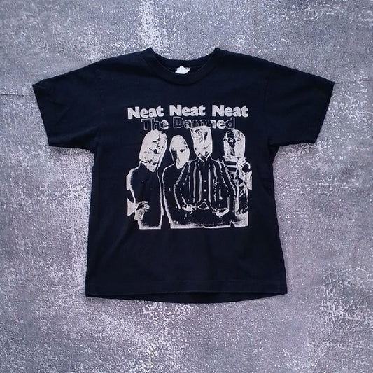 Vintage 90s THE DAMNED NEAT NEAT NEAT SINGLE STITCH T-SHIRT