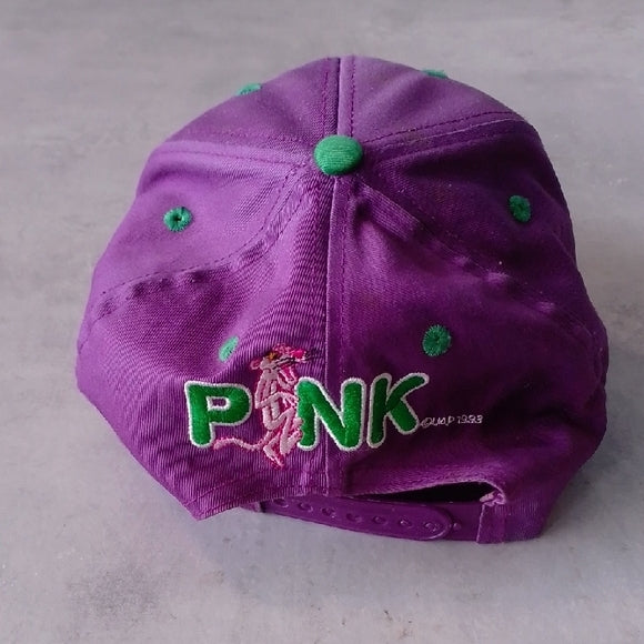Vintage 1993 Pink Panther Embroidered Snap Back Hat