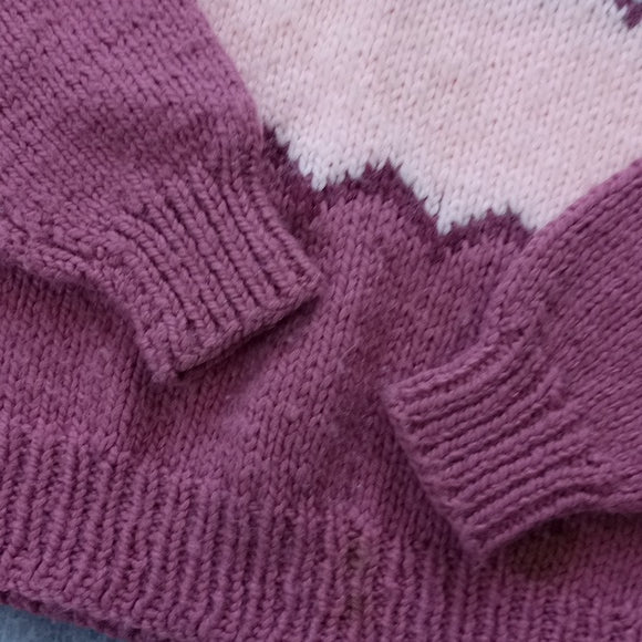 Vintage 90s Big Fluffy Muiltu Colour Sweater Handmade