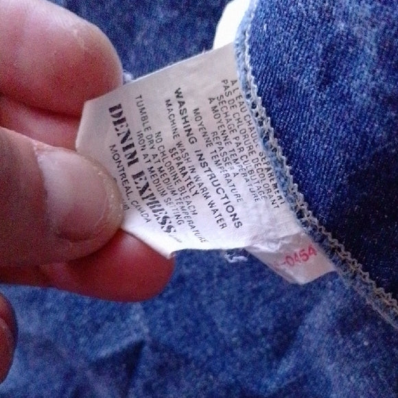 Vintage 90s Liaison DENIM SHORT OVERALLS SHORTALLS