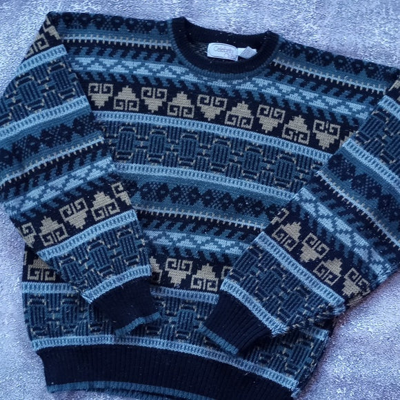 Vintage 90s Funk Dad Grandpa Sweater Crewneck Sweater Celebrity Club