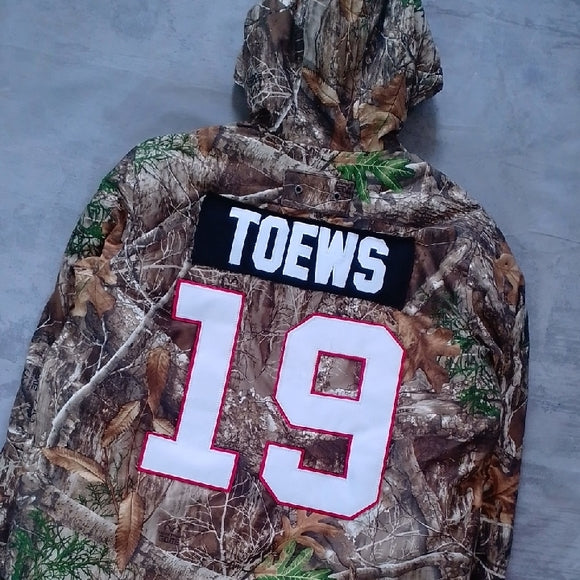 🔥 CUSTOM REWORKED JONATHAN TOEWS CAMO NHL JACKET — ONE OF A KIND! 🔥