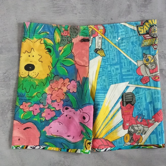 "Benny Stein" Boom Box Benny Custom Patchwork Shorts – UNISEX