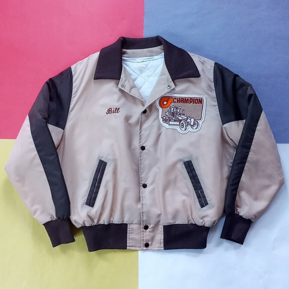 Vintage 1980s Champion Tractors Patch Bill Jacket Jacket Unisex