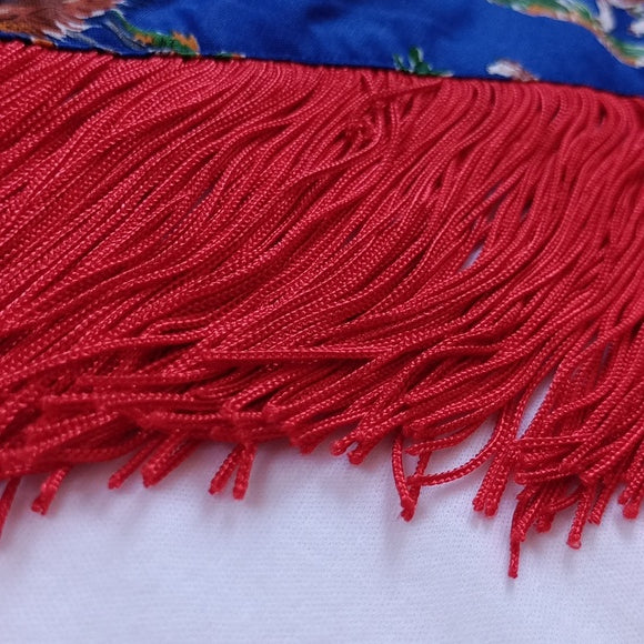 Vintage Western Cowboy Pattern With Fringe T-Shirt