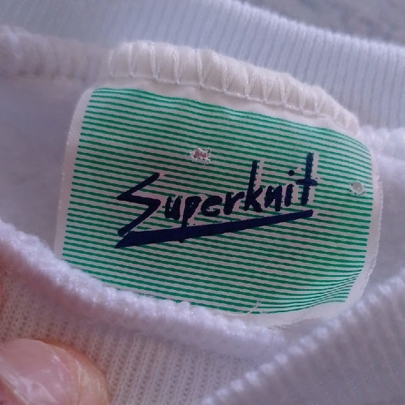 VINTAGE 90s Expos Montreal Kids White Sweatshirt UNISEX