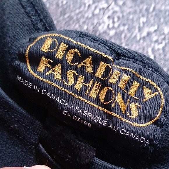 VINTAGE 90s PICADILLY FASHIONS Black Sleeveless Top