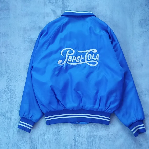 Vintage 80s Pepsi-Cola Button-Up Jacket Varsity