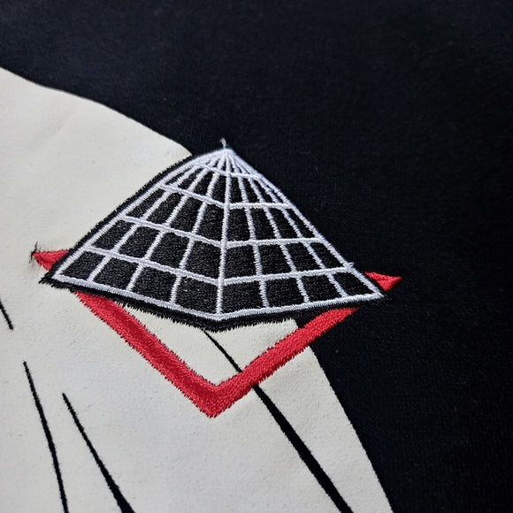 Black Pyramid Elaborate Anime Embroidered Sweater