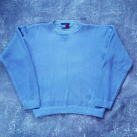 Vintage 90s Tommy Hilfiger Light Purple Crewneck Sweater