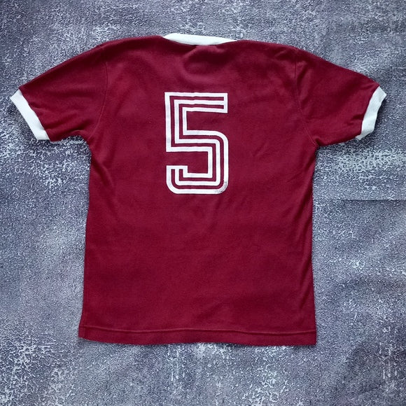 Vintage 90s North York AZZURRI S.C. V-Neck Soccer Jersey #5