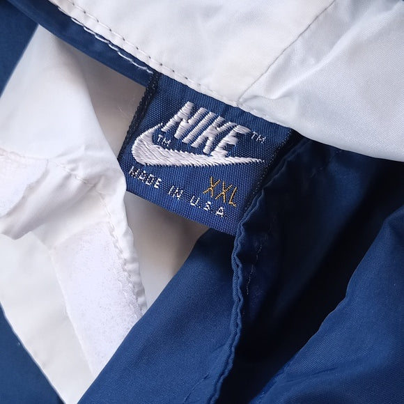 VINTAGE 80s Nike Blue/White Windbreaker UNISEX