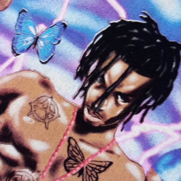 BRAND NEW RARE Official Playboi Carti 2017 Airbrushed Tour Band T-Shirt