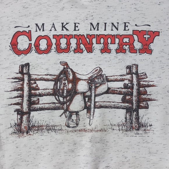 Vintage 1992 Make Wine Country Saddle On Fence Sweater Unisex