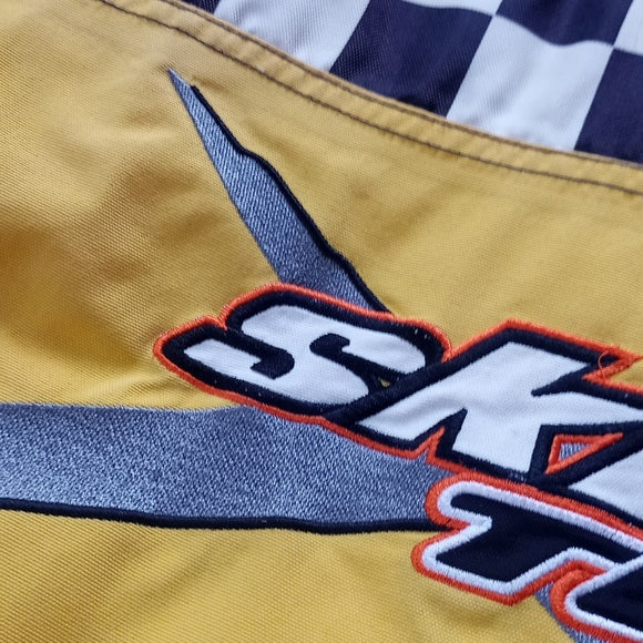 ski-doo Team Performance Jacket Light Distress Checkered Flag Arm UNISEX