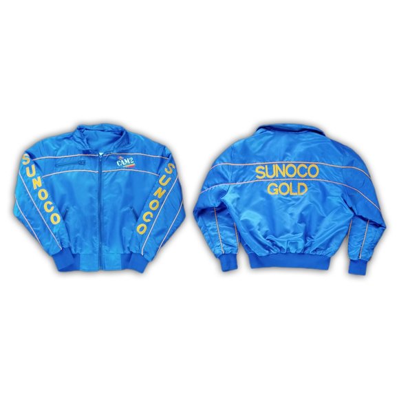 Vintage 90s SUNOCO GOLD CAM2 Embroidered Zip Up Jacket UNISEX