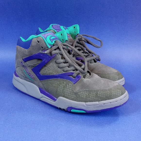 RARE REEBOK Omni Pump Gray Purple Teal Suede Japan Limited Edition