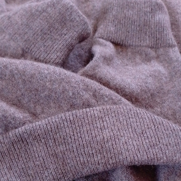 Raffi Wool/Cashmere Brown Sweater ELBOW PATCH