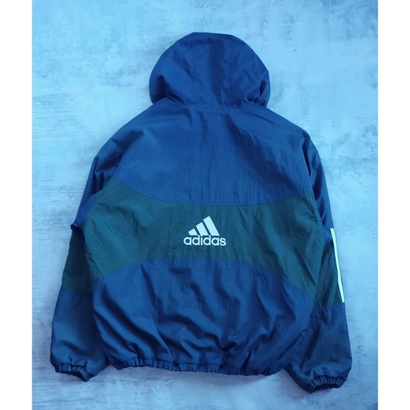 Vintage 90s Adidas Blue/Green Essential Winter Jacket