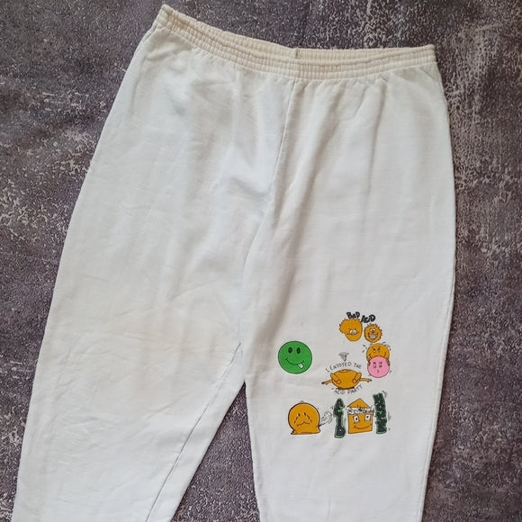 Vintage 90s AU COTON I Enjoyed The Acid Party Sweat Pants UNISEX