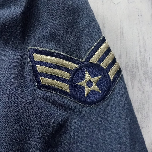 1960 US AIR FORCE VIETNAM ERA BLUE 1084 WOOL TROPICAL COAT MEN'S