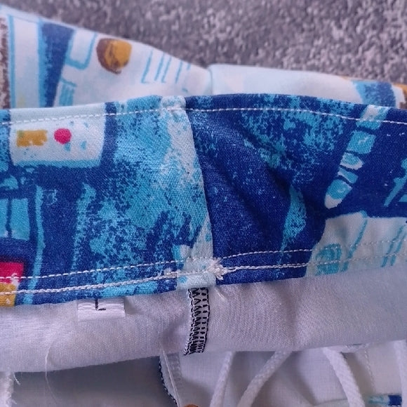 “1977 Star Wars Patchwork Shorts – Featuring Darth Vader, Leia, and More | Boom