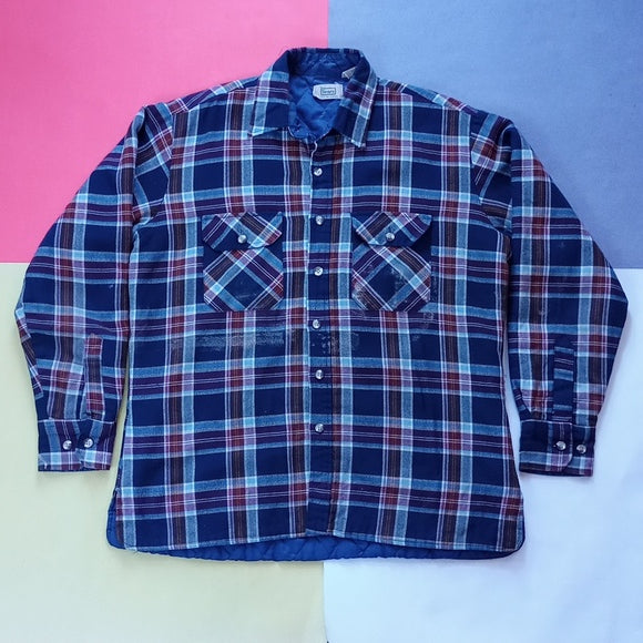 Vintage 1970s Sears Lumberjack Plaid Button-Up Jacket unisex
