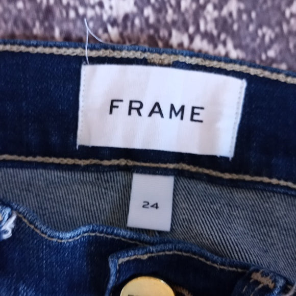 FRAME Le Skinny de Jeanne Crop Denim Jeans STYLE# LSJC214 LAKEWOOD