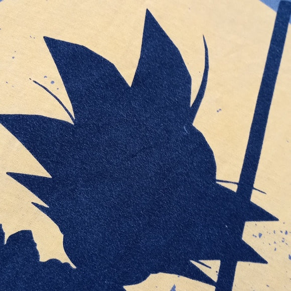 Dragon Ball Z Young Goku Silhouette In Front of The Sun Graphic T-Shirt unisex