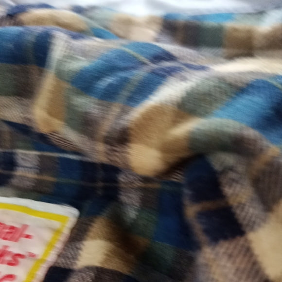 Vintage THERMAL-SLICKS by MTC Plaid Lined Raincoat