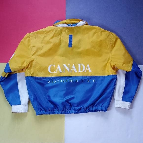 Vintage 90s Canada Weather Gear Windbreaker Jacket Unisex