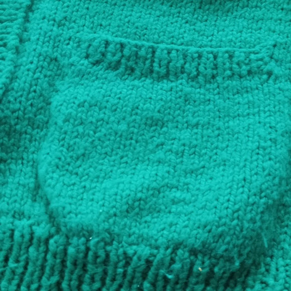 Vintage Nordic Hand Knitted Grandma Style Button-Up Sweater UNISEX