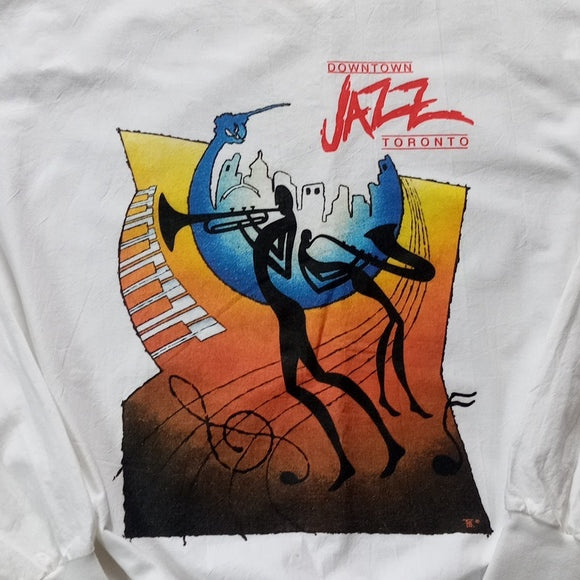 Vintage 90s Toronto downtown Jazz Festival Crewneck Sweater