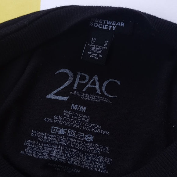 TUPAC Makaveli Praying Hands Graphic Crop Top Shirt