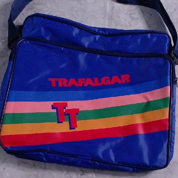 Vintage 1980s Trafalgar Messenger Tote, Nylon