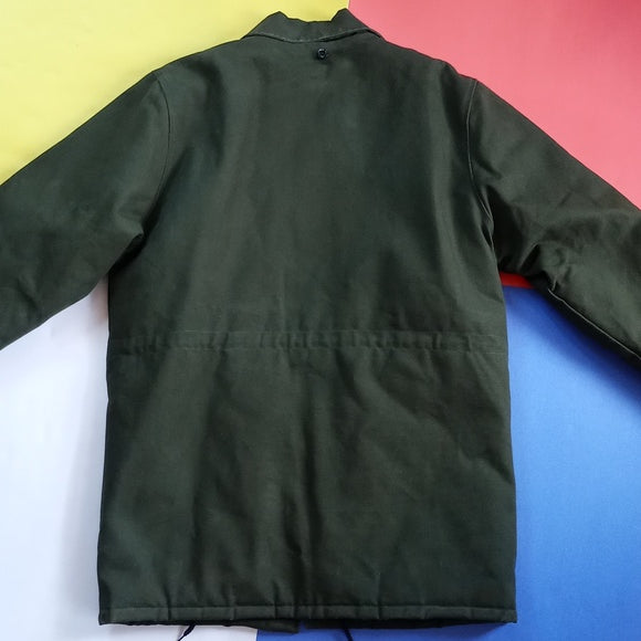 Vintage 80s York University Toronto Canvas Style Work Jacket Sherpa Lined