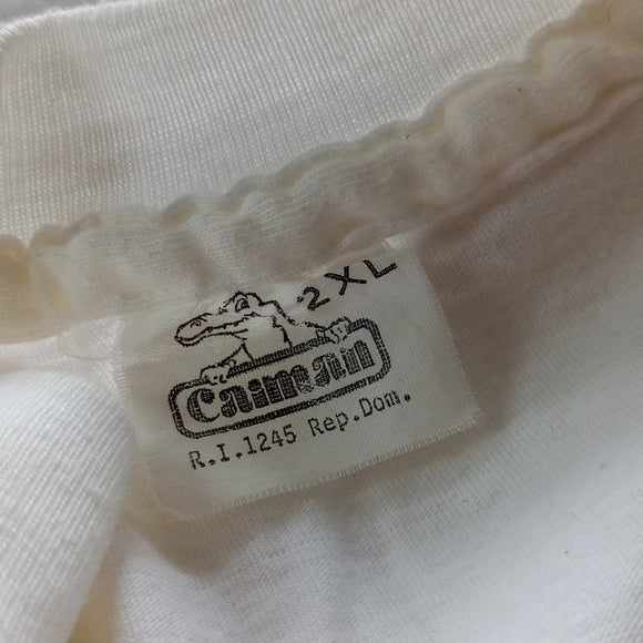 Vintage 1987 Hand Painted Sailboat So Sua R.D. Graphic Single Stitch T-Shirt