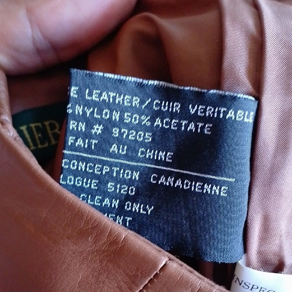 Danier Brown Leather Pants