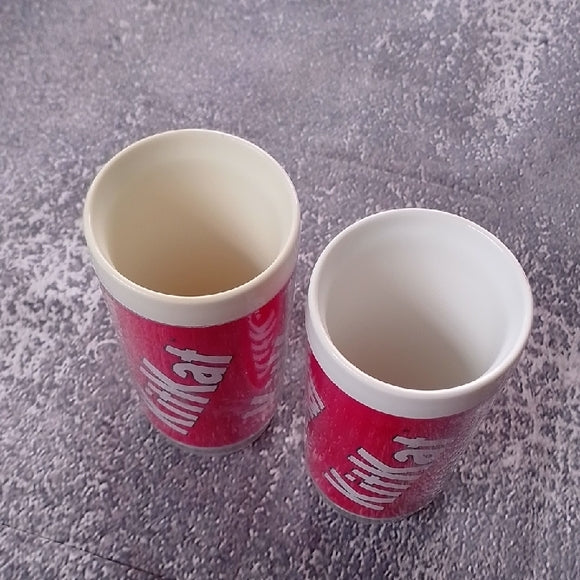 Vintage Kit Kat Red Plastic Cups EAGLE BRAND