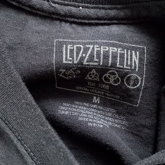 Official Led Zeppelin Big Print Tie Dye T-Shirt Unisex