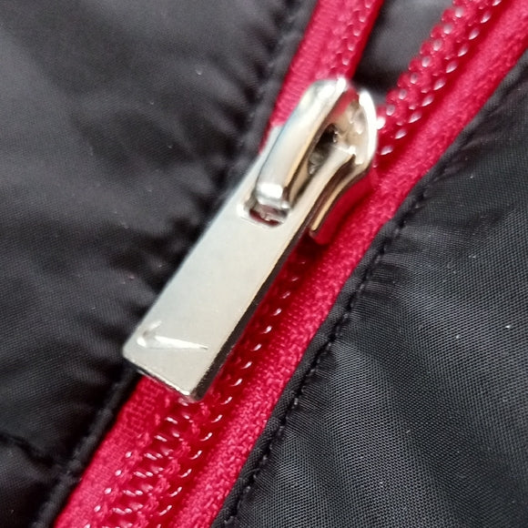 Nike JUST DO IT Black and Red Hooded Jacket PUFFER