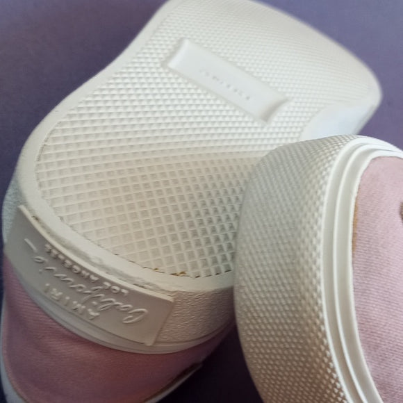 AMIRI Checkered Skeleton Toe Pink Slip-On Shoes