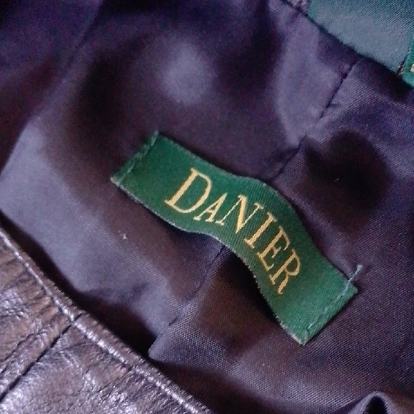 Vintage DANIER Black Leather Pants