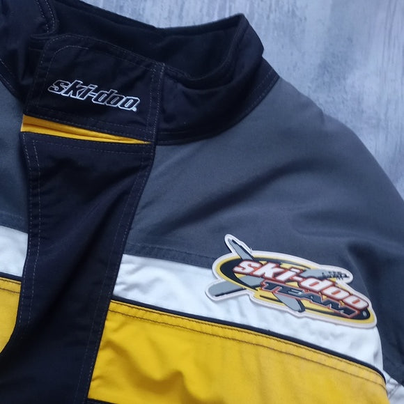 ski-doo Team Performance Jacket Light Distress Checkered Flag Arm UNISEX