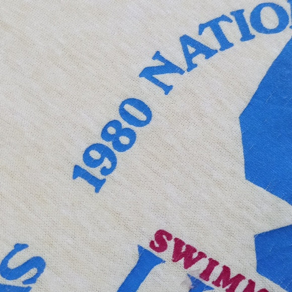 Vintage 1980 National Jr. Olympics Swimming Championships Single Stitch T-Shirt