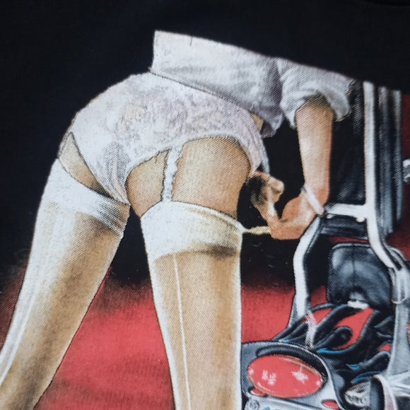 Vintage 1990 Haulin Ass Just Brass INC Single Stitch T-Shirt 3D Emblem