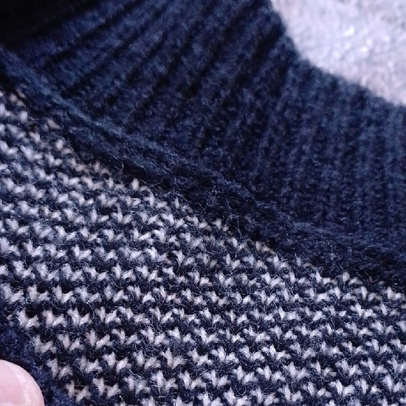 Black Skeleton Ribcage Sweater
